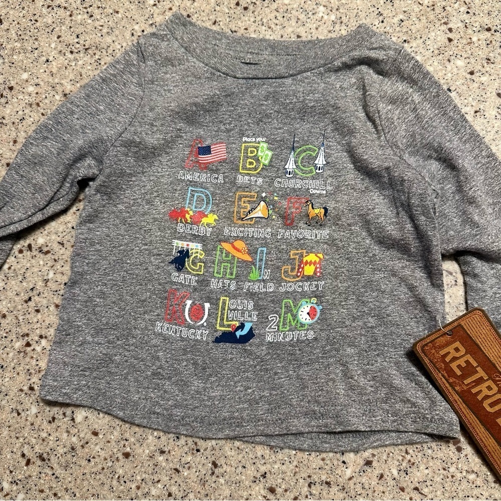 Original Retro Brand NWT 6M Church Hill Downs Long Sleeve